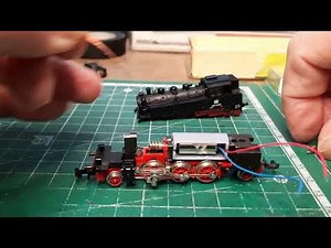 Modelleisenbahn, Digitalisierung und Motorumbau einer BR 64 von Minitrix