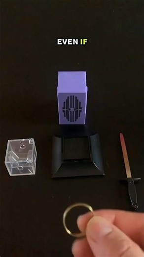 Magic trick with a box and ring. Puzzle and riddle. #magic #trick #puzzle #ring #box