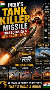What Is Nag India's Fire and Forget Tank Killer 🇮🇳🚀🤯 #shorts