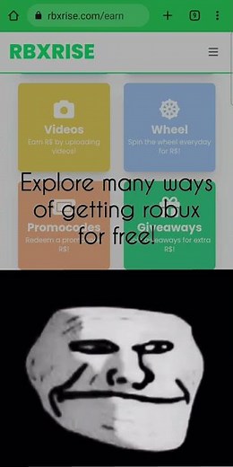 Earn Robux Using rbxrise.com