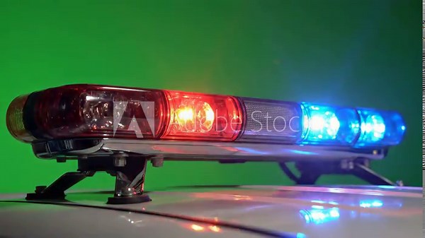 Police Lights Red and Blue Emergency Beacons for Law Enforcement and Public Safety Vehicles