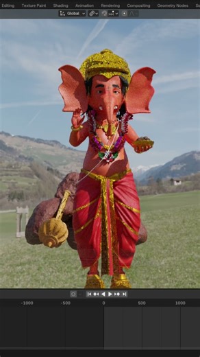 “Creating Lord Ganesha from Scratch! | Blender Fast Modelling” #blender #blenderart #b3d #tutorial