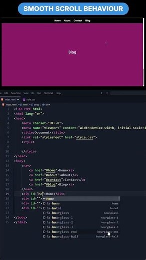 Smooth Scrolling Behaviour By Using CSS ✨👩🏻‍💻 #coding #frontendcourse #css #codingpractices #htmlcss