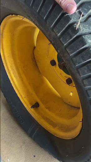 Transmission fluid mower tire fix #Shorts￼