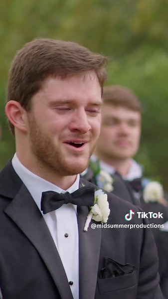 Groom's Emotional First Look at His Bride
