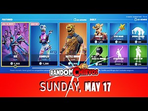 Fortnite TODAY'S Item Shop MAY 17 (KOMPLEX Set is Back, Vix, Battle Hound, Rustler,...)
