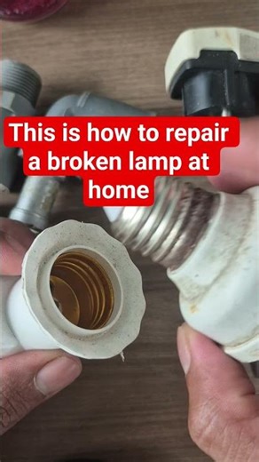 This is how to repair a broken lamp at home