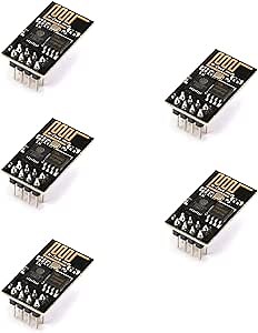 000 JESSINIE 5Pcs ESP-01 ESP8266 Serial WiFi Wireless Transceiver Module ESP-01 WiFi Remote Serial Port Development Board