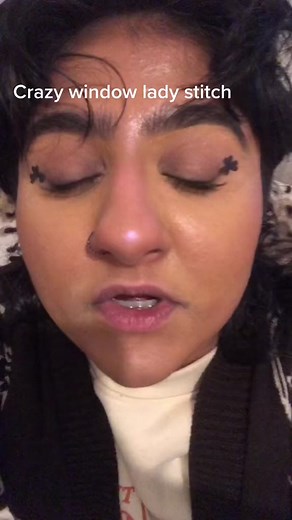 Crazy Window Lady Stitch Shower Cap Comedy Video