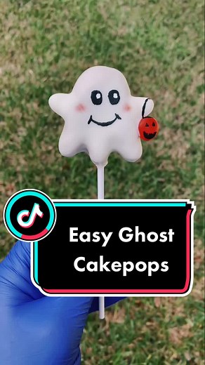 Easy Ghost Halloween Cakepop Tutorial