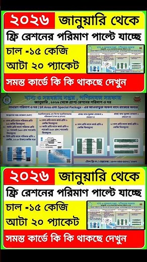 Ration card new update | Ration card new update 2026 | Free Ration 2026 Benefits List | #shorts