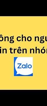 Cách không cho người khác nhắn tin trên nhóm Zalo