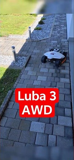 Mammotion Luba 3 fährt zur nächsten Rasenfläche👌