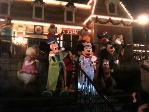 Christmas Eve with the characters at Disneyland 2010