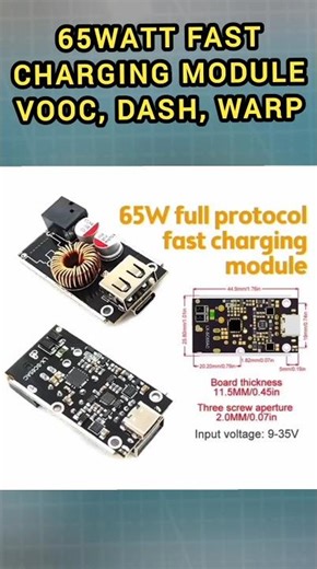 65Watt Fast Charging Module || VOOC, DASH, QC, WARP.