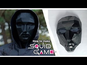 How to make SQUID GAME mask | Front Man mask diy |