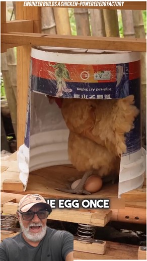Engineer Builds a Chicken-Powered Egg Factory😳 #fblifestyle | Boyaks Recipes