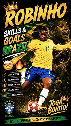 Robinho Goals For Brazil 🇧🇷 #footballshorts #football #robinho #worldcup2026 #skills #footballlegend