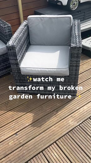 Upcycle Rattan Garden Furniture - DIY Garden Makeover