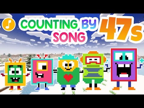 Counting by 47s Song | Numberblocks Minecraft | Math Song for Kids