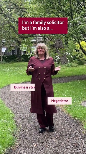 I'm a family law solicitor but I'm also..