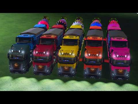 Transporting American Mixer Trucks on the Hardest Road Ever! Farming Simulator 22 #69