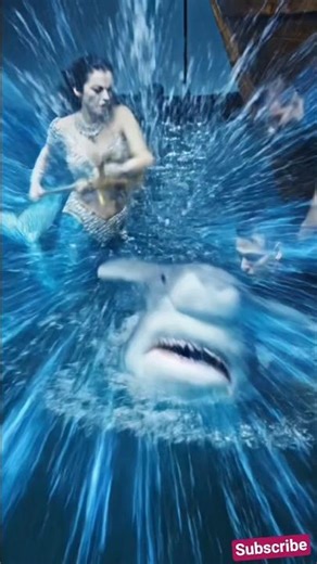 Mermaid Saves Man From Shark Attack | Epic Ocean Rescue 🧜‍♀️🦈