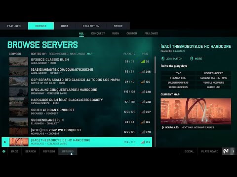 Battlefield 2042 - How To Find The Server Browser! Play Specific Servers!