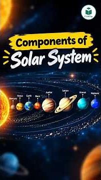 Components of Solar System ☀️🌍 | Planets, Moons, Asteroids & Comets Explained | #Shorts
