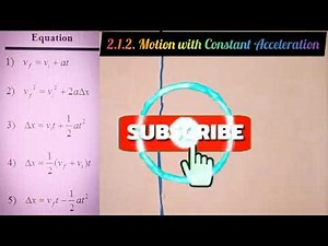 general physics Chapter 2. motion with constant acceleration sochii guula wal fakkaata.