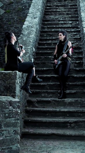 33K views · 1K reactions | The Fortress... ancient and modern, just like our musical instruments, violin and electric guitar. They meet in the timeless staircase at the beautiful Fortezza delle Verrucole in Italy #goldensalt #thefortressgoldensalt #fortezzadelleverrucole #violin #electricguitar #music | Golden Salt | Facebook