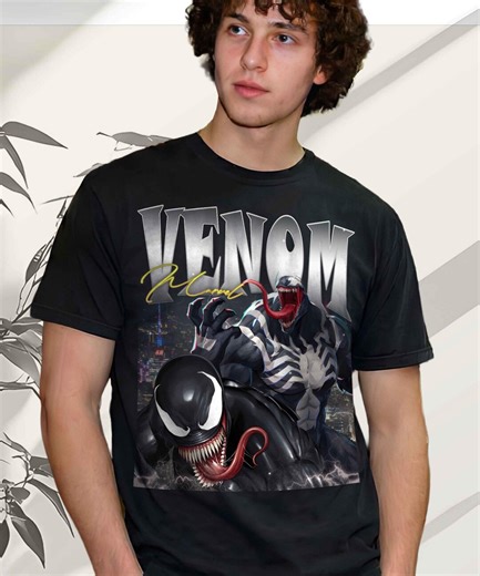 Vintage Venom Marvel Comic T-shirt, Mcu Alien Super Hero Shirt, Venom Graphic Tee, Avenger Fan Gift, Disney Villain, Disneyworld Family Tee - Etsy