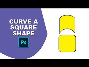 How to curve a square shape in Photoshop