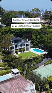 584 reactions · 59 comments | Just Sold: c. $45,000,000 26-27 Olola Avenue, Vaucluse 5 bed | 6 bath | 6 car | 2,266sqm | Championship Tennis Court Sold by: @david_malouf and Michael Pallier @highlanddoublebay x @sydneysothebysrealty | Million Dollar Listing Sydney | Facebook