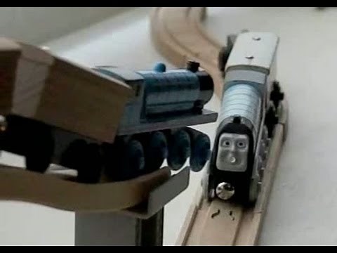 Thomas the Tank Engine, Spencer and Gordon crash, 6 times!, in slow motion!