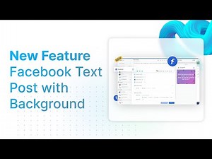 New feature: Facebook text post with background!