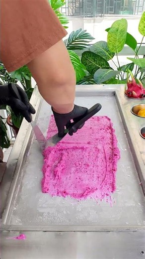 Fresh Dragon Fruit Meets Ice Cream! 🍈🍦 #shorts #icecream