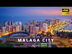 Malaga Spain 4K Drone Footage | Costa del sol Malaga 4K aerial view | Spanish region of Andalucia