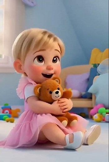 Veronica puts the bear to bed 🧸 Cartoon for children | Cartoons for toddlers | Educational cartoons