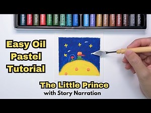 How to Draw the Little Prince (Oil Pastels) - Step-by-Step with Story Narration