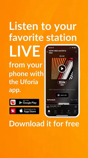 📲 Your Tejano soundtrack, anytime, anywhere! Listen to KXTN 1350 AM in San Antonio or stream us on the Uforia app. Don’t miss a beat! 🎶💃 #KXTN1350 #TejanoRadio #TejanoLive | KXTN