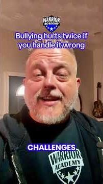 Bullying hurts twice if you handle it wrong