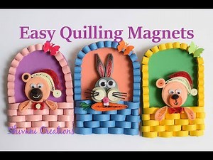 Quilling Fridge Magnet/ How to make Fridge Magnets
