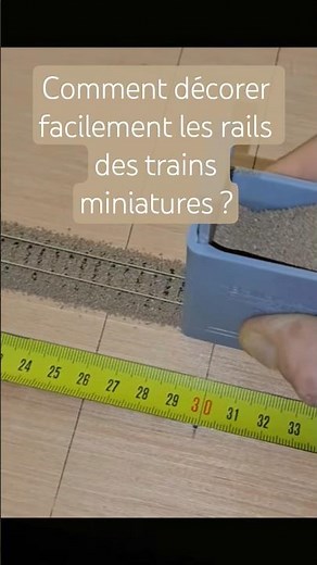 How to easily decorate model train tracks?