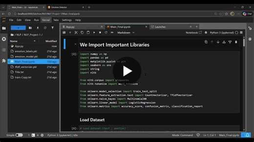 Emotion Detection with NLP Machine Learning | Sahil Saroj posted on the topic | LinkedIn