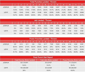 Joshua-Usyk. CompuBox punch stats
