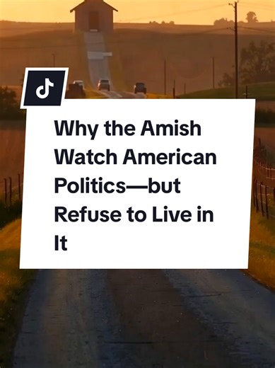 The Amish closely watch American politics, follow laws, and pay taxes—yet choose distance, stepping in only when conscience feels threatened. #AmishCulture #AmishBeliefs #AmishLife #AmishVoting #AmericanPolitics