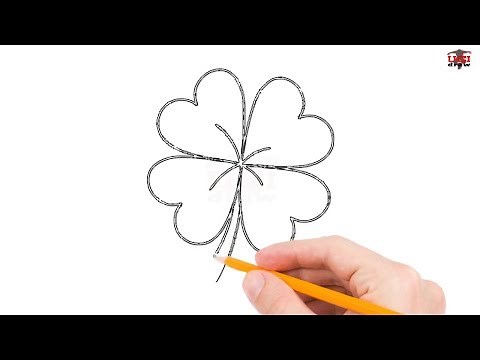 How to Draw a Four Leaf Clover Step by Step Easy for Beginners/Kids – Simple Drawing Tutorial