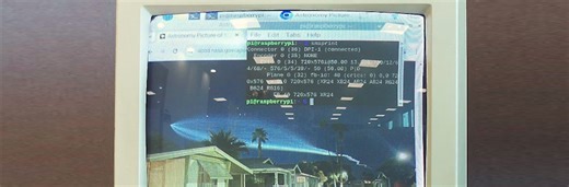 The Raspberry Pi can now output interlaced composite video