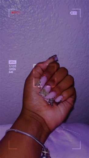 Cheetah Print Bow Acrylic Nails Inspiration